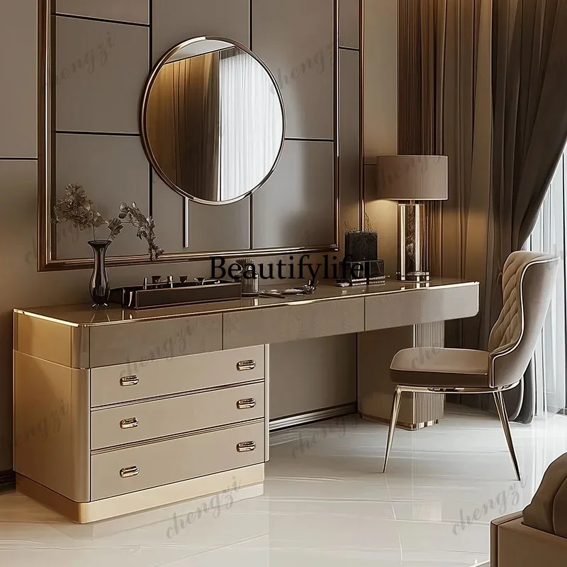 طاولة زينة خشبية كاملة E182 بت - مراجعة Beauty Makeup Vanity Set وسعره